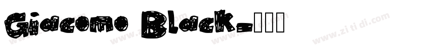 Giacomo Black字体转换